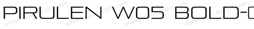 Pirulen W05 Bold字体转换